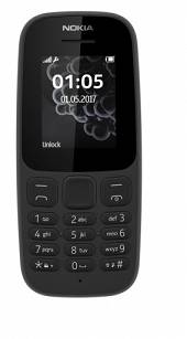 Nokia 105 2017 Dual SIM czarny  - towar w magazynie, natychmiastowa DARMOWA wysyłka FV 23%, odbiór osobisty Gdynia 0 zł