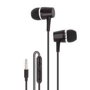 Słuchawki douszne przewodowe Maxlife MXEP-02 3,5mm czarne 