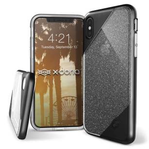 X-Doria Revel Lux Case iPhone X/XS czarny, brokatowy