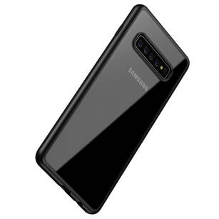 Crong Clear Cover - Etui Samsung Galaxy S10+ czarny 