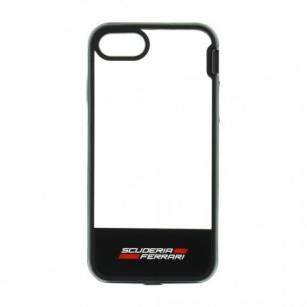 Etui Ferrari Hardcase iPhone 7/8/SE  przezroczysty, czarny