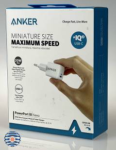 Ładowarka sieciowa ANKER PowerPort III Nano 20W