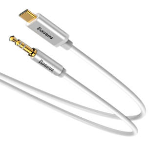 Baseus kabel Yiven audio M01 USB typ-C / mini-jack (3,5 mm) 1,2 m biały 